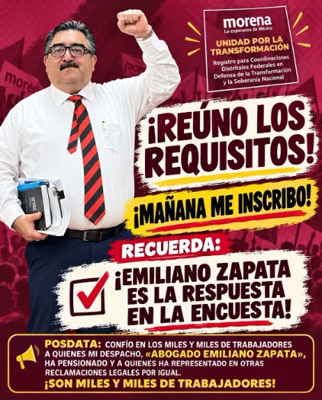 Emiliano Zapata ya ganó… al menos en su propia encuesta.